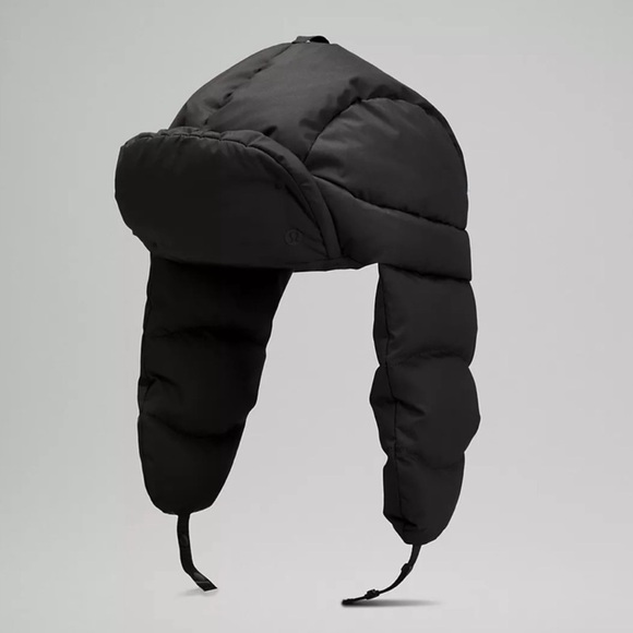lululemon athletica Accessories - Lululemon Wunder Puff Down Trapper Hat Black XS/S NWT